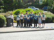 Goodly Dale School Children saying "Thank you" for reducing speed.